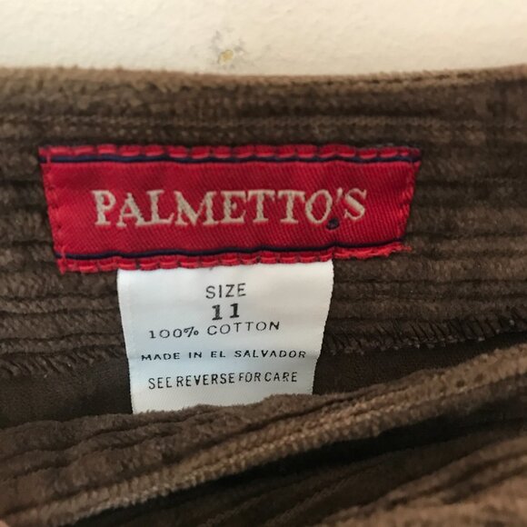 Palmetto's retro 90's Brown Wide Wale Corduroy Skirt (11 Juniors) - Picture 4 of 7